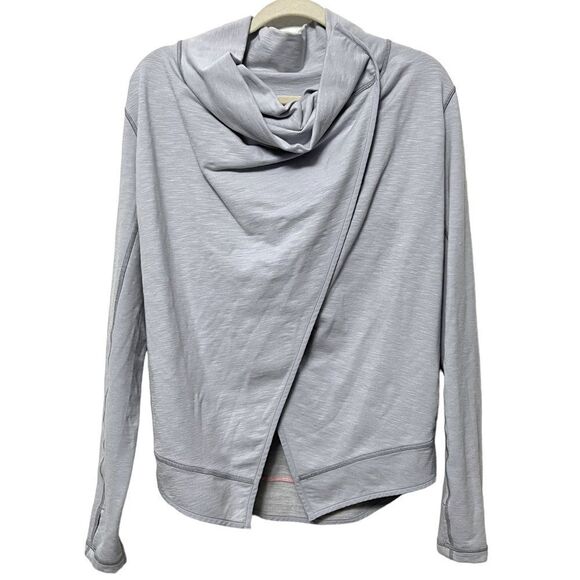 IVIVVA by Lululemon Stretch Recovery Wrap Funnel Neck Cardigan Jacket 14 - Picture 1 of 10